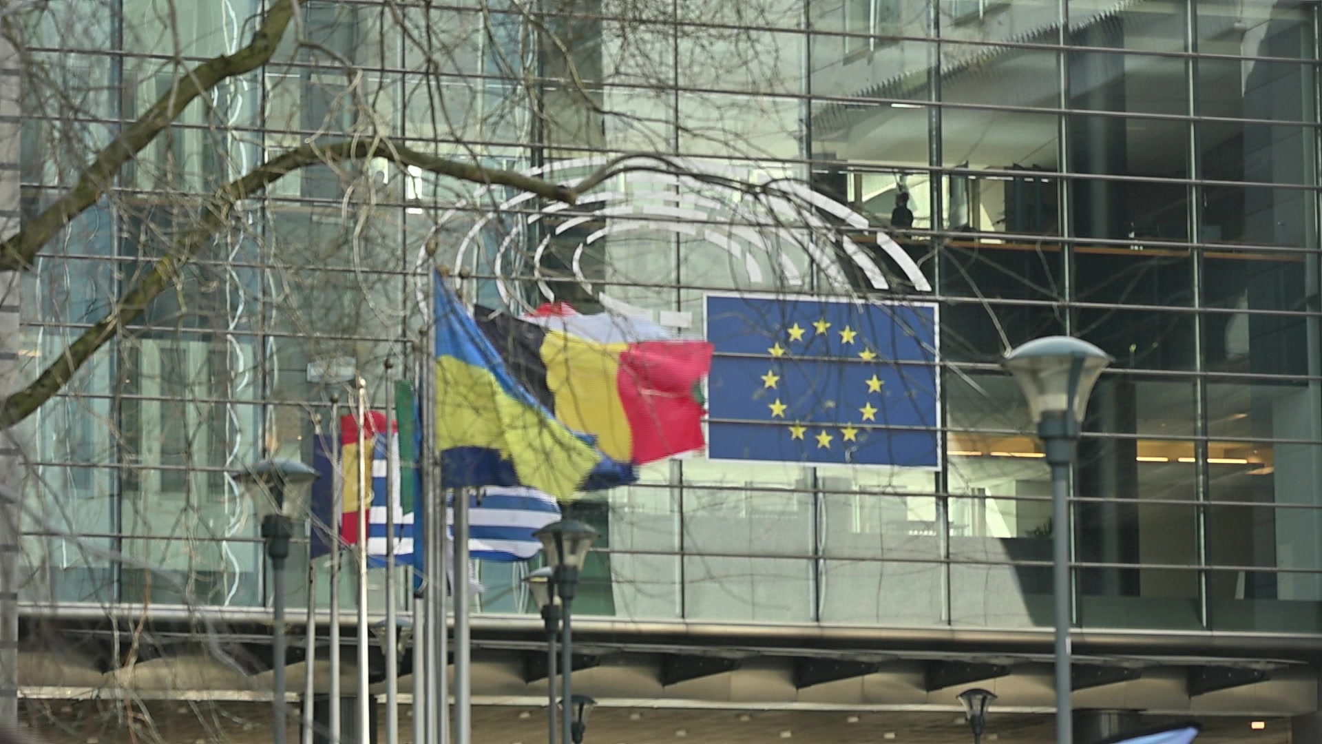 EP Plenary session (25-26/03): editing shots (exterior and interior shots of the EP)